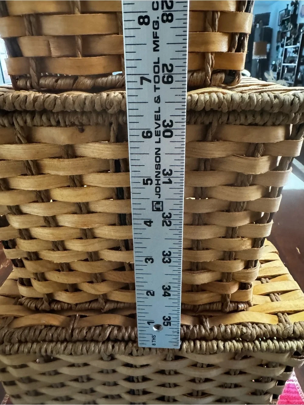 Woven Rattan Storage Basket Set - Natural Brown